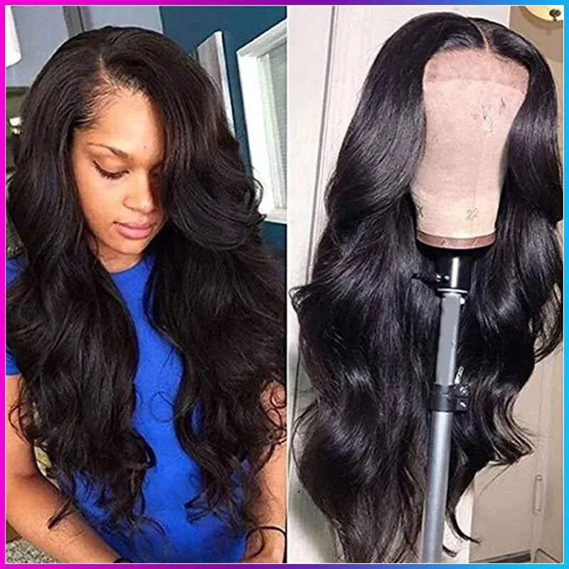 Synthetic Long  Wavy Wig for Women Middle Part Curly Natural Looking Heat Resistant Fiber for Daily
