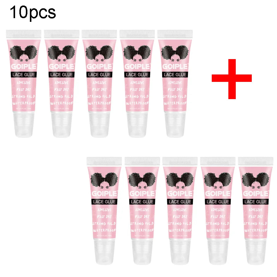 GOIPLE 15ml Wig Lace Glue Fast Dry Strong Hold Super Bonding Invisible Waterproof Adhesive For Wigs Synthetic Hair Bonding Glue