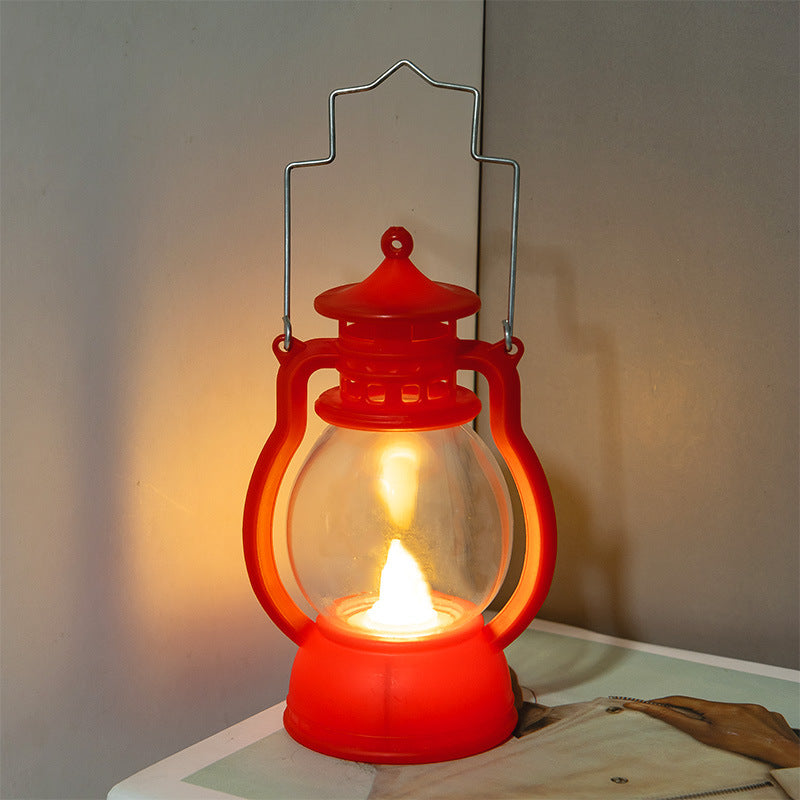 Vintage LED Small Oil Lamp Decorative Candle Light