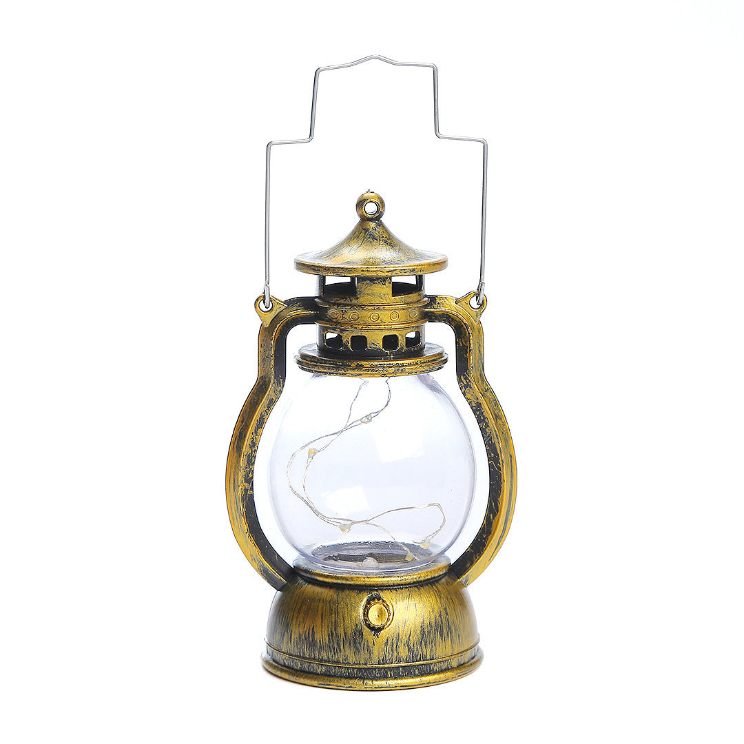 Vintage LED Small Oil Lamp Decorative Candle Light